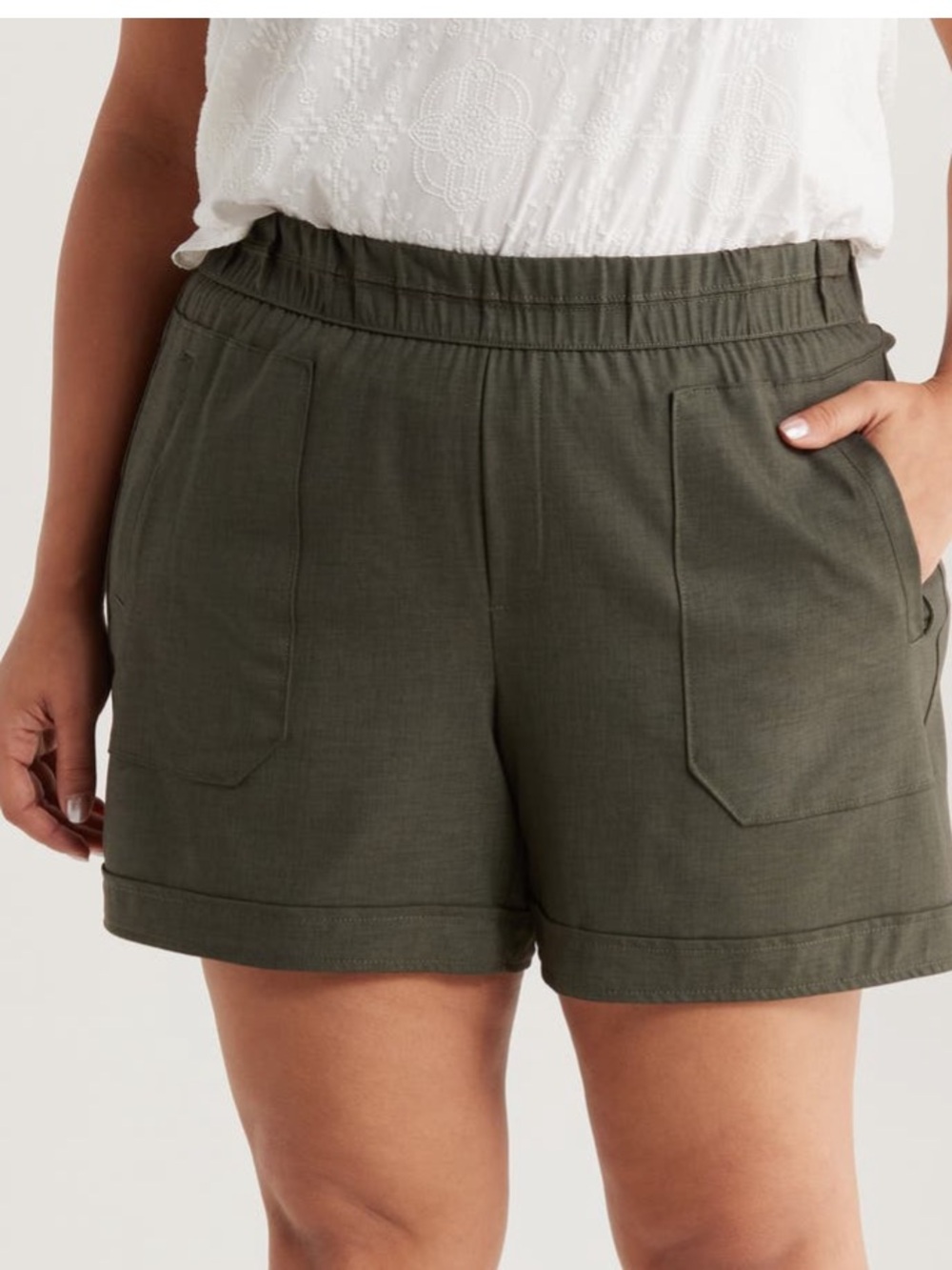 Wit & Wisdom Skyrise Patch Pocket
Shorts Olive Green 2X NWT - Picture 2 of 6